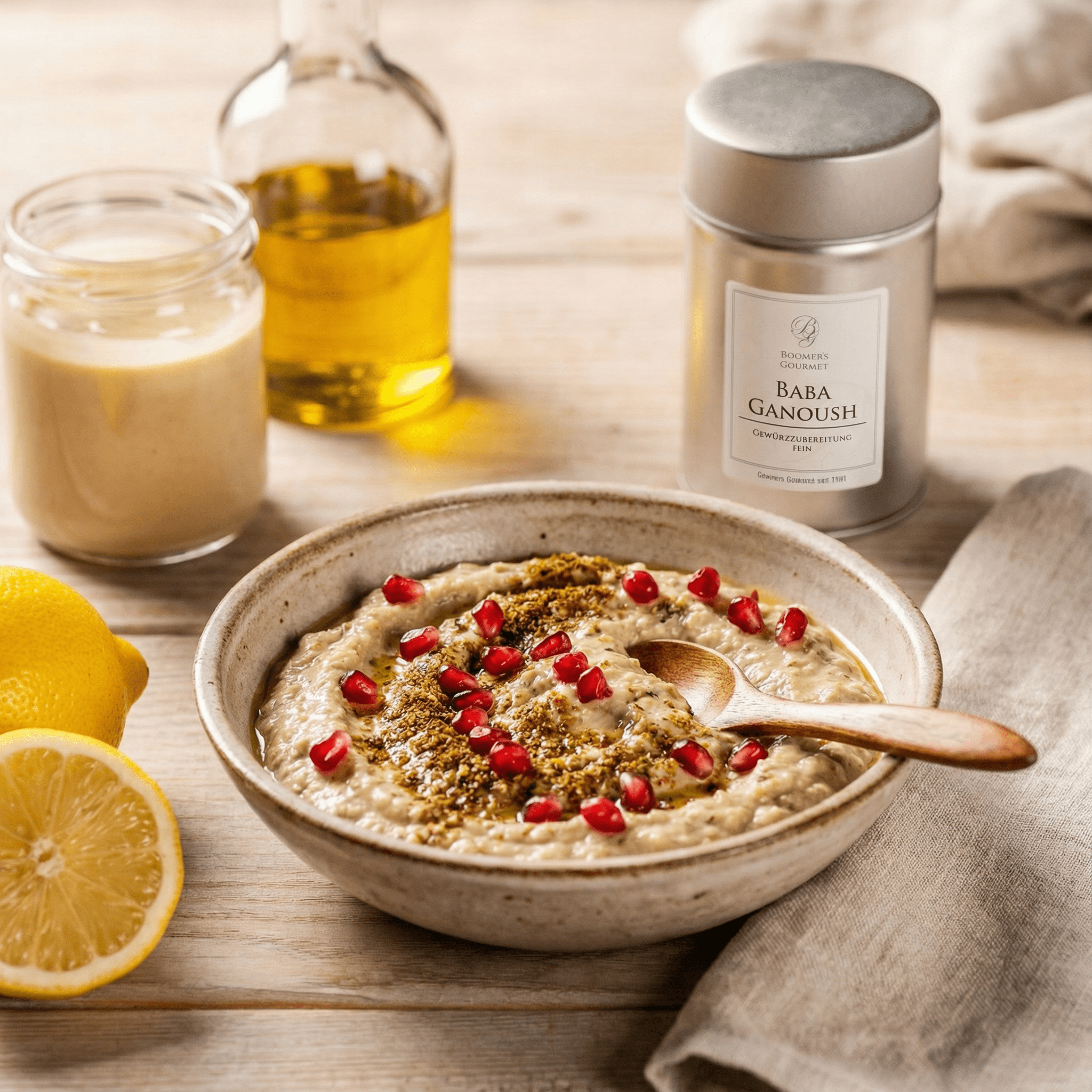 Baba Ganoush mit orientalischer Gewürzmischung