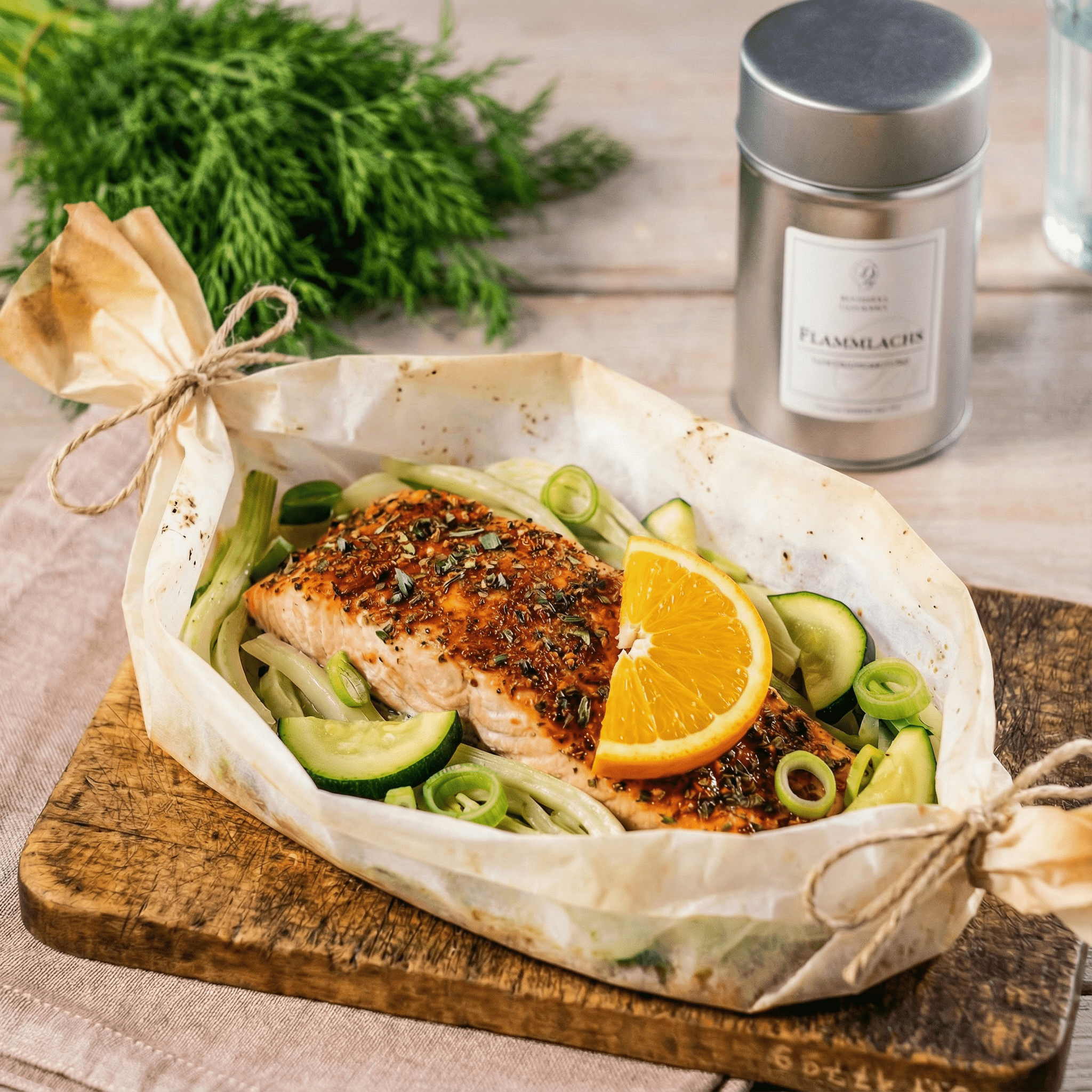 Ofenlachs mit Fenchel & Zucchini