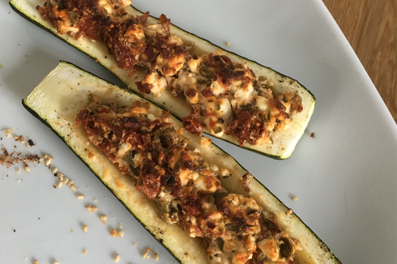 Pikante Zucchini mit Kräuterpfeffer