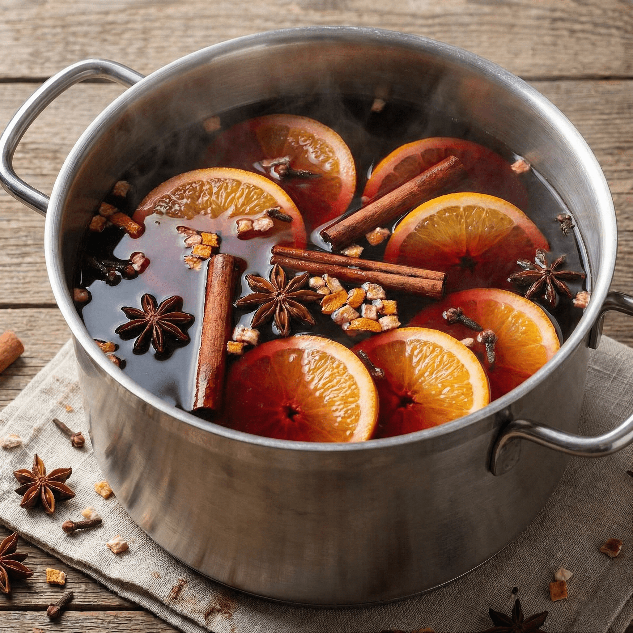 Hausgemachter Glühwein, Punsch