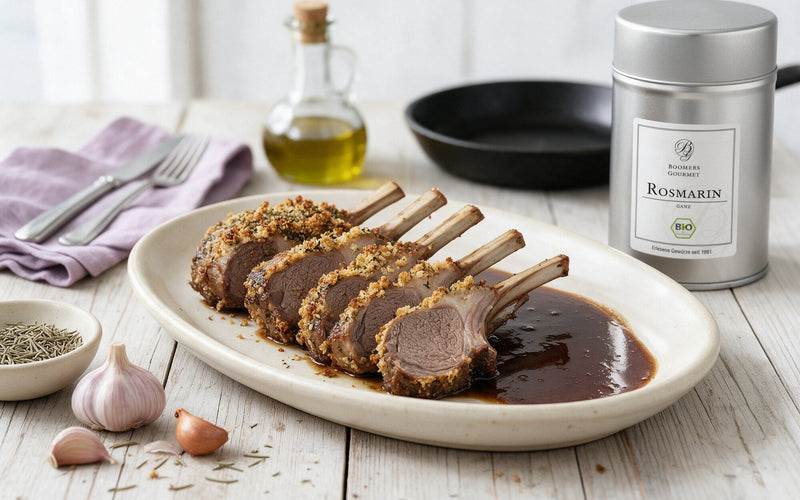 Lammkarree mit Kräuterkruste aus dem Ofen