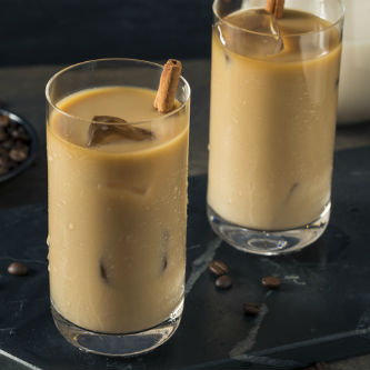 Eiskaffee mit Vanille - Zimt - Sirup