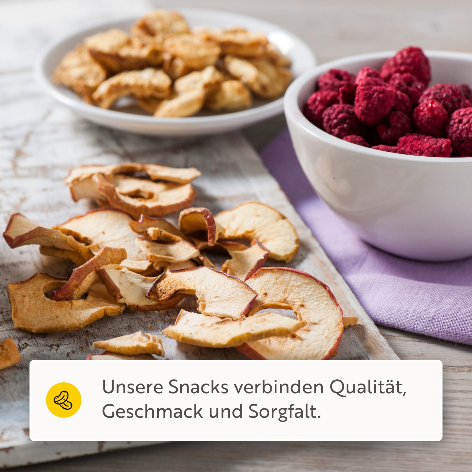 Gefriergetrocknete Himbeeren