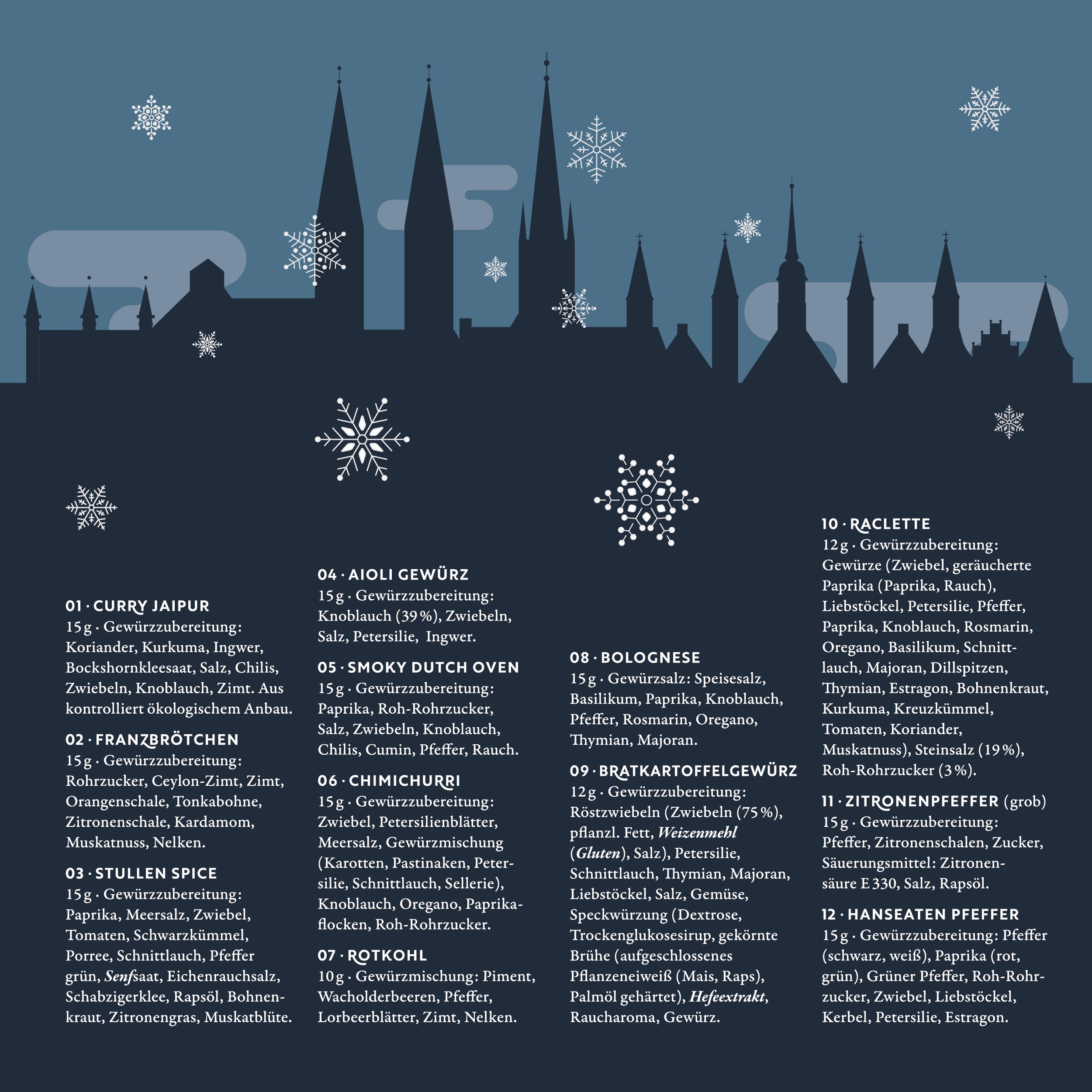 Gewürz Adventskalender 2025