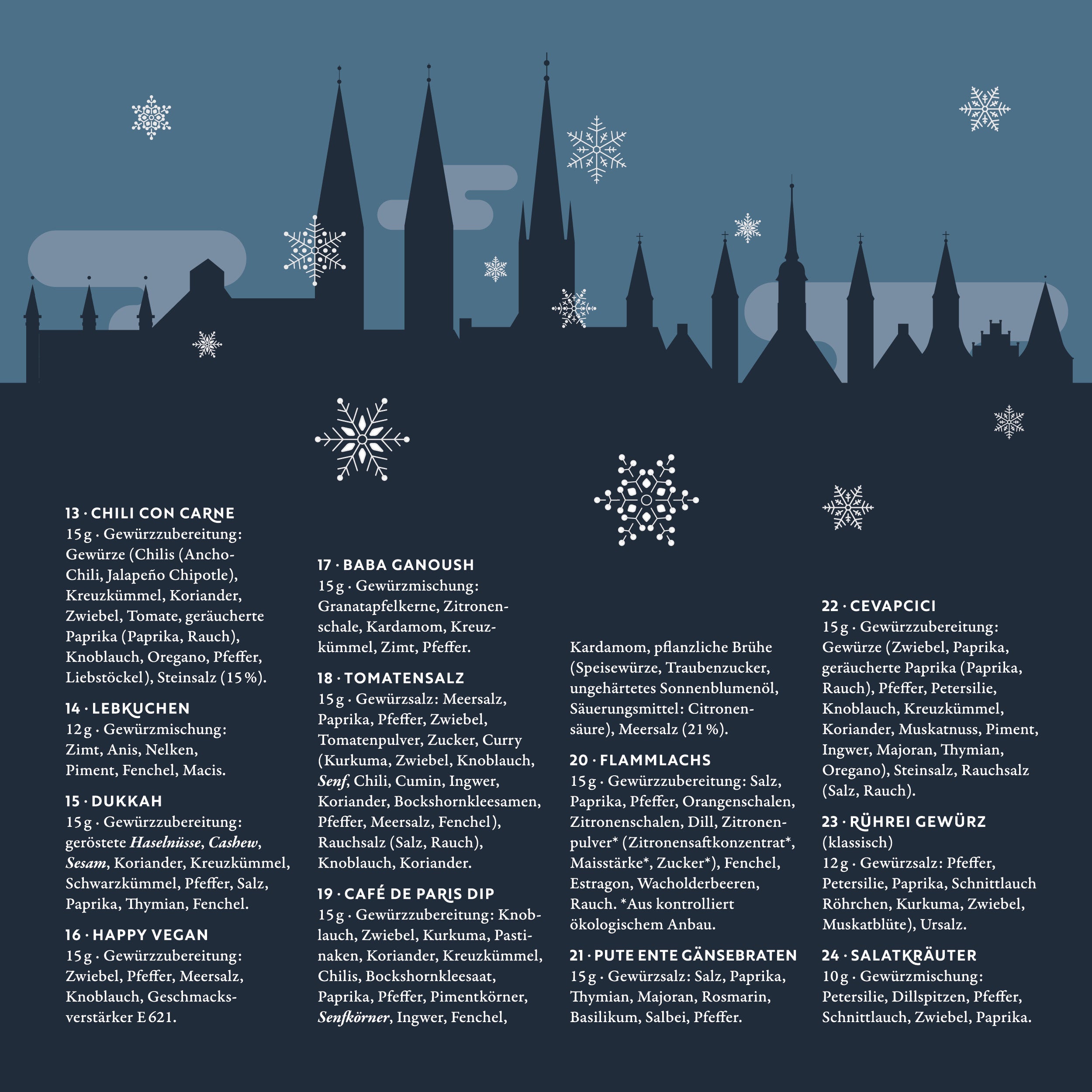 Gewürz Adventskalender 2025