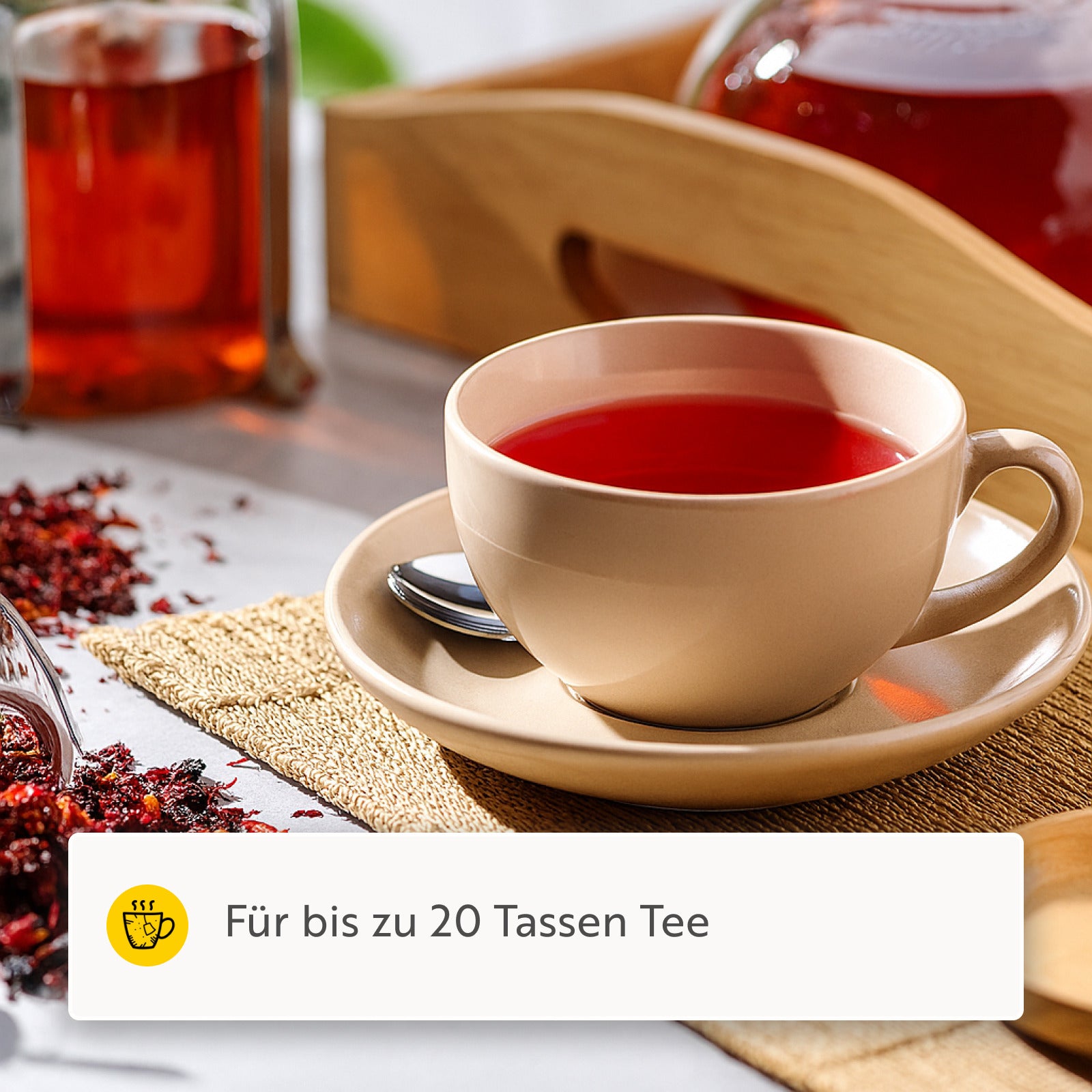 Erdbeere liebt Minze Früchtetee