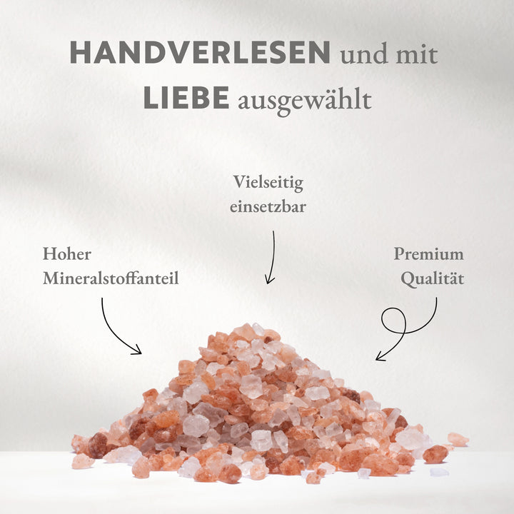 Rosa Kristallsalz, grobkörnig, Original Punjab (200 km südlich des Himalaya)
