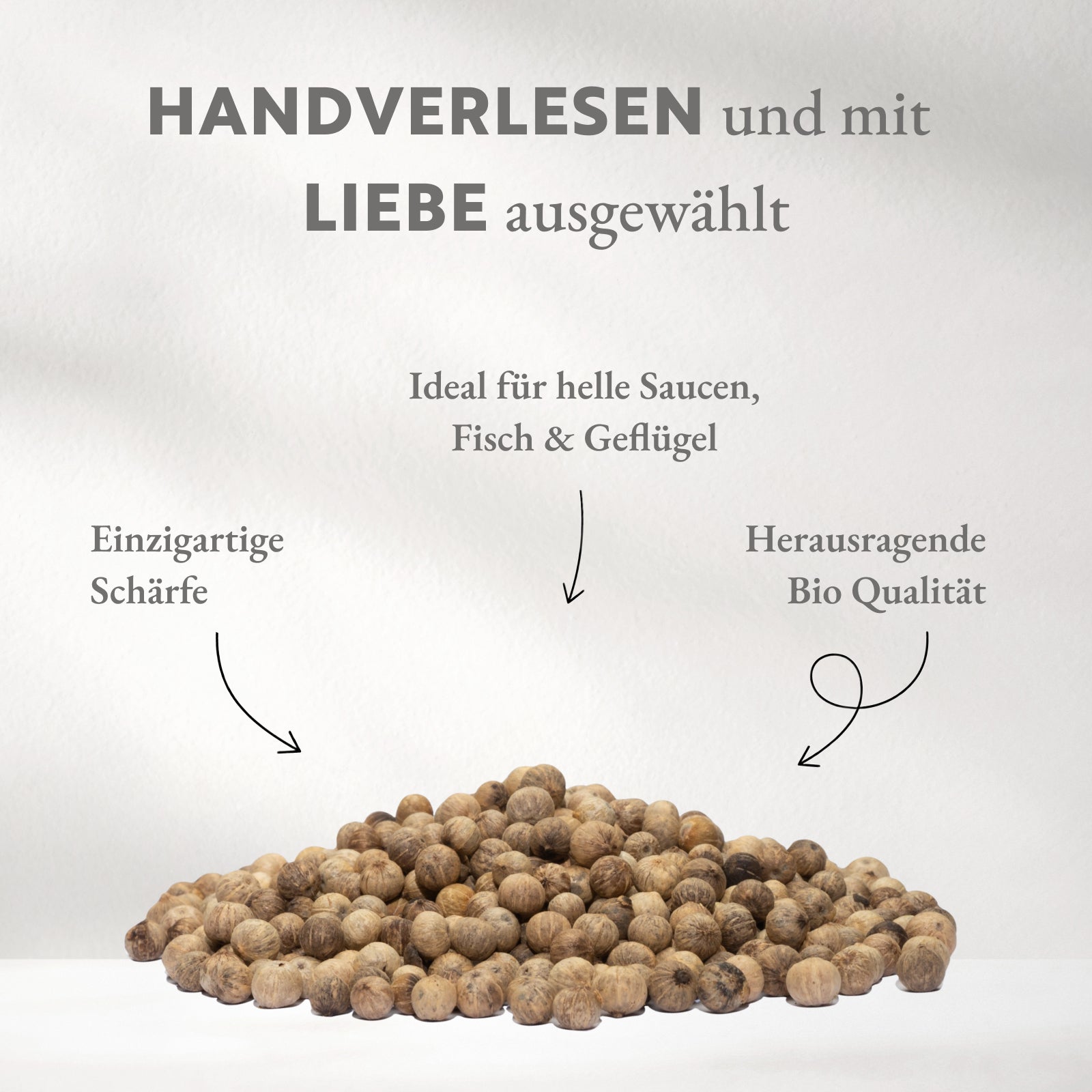 Weißer Kampot Pfeffer BIO