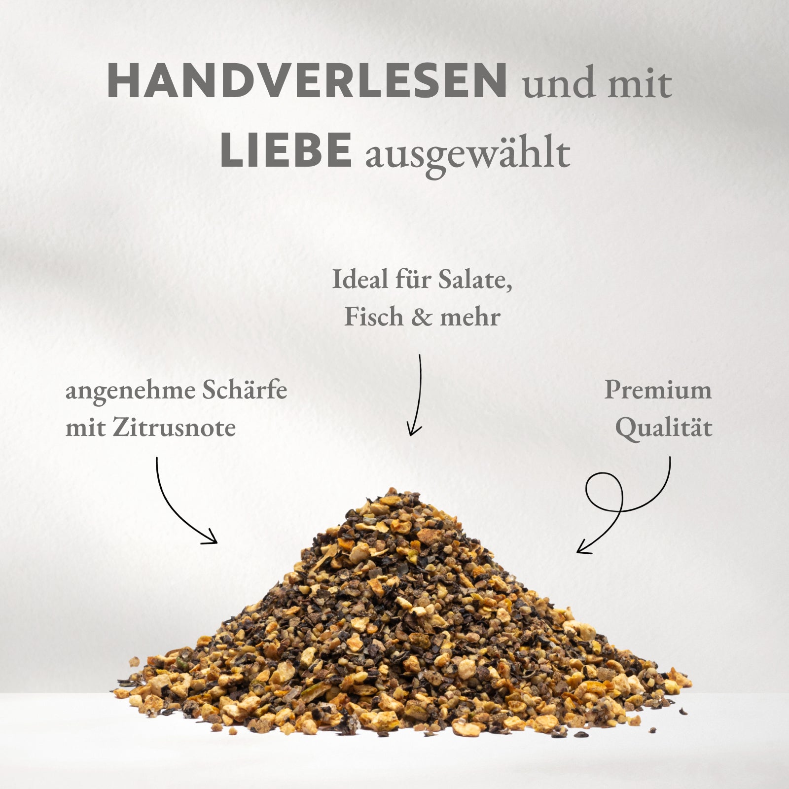 Zitronenpfeffer, grob Gewürzzubereitung