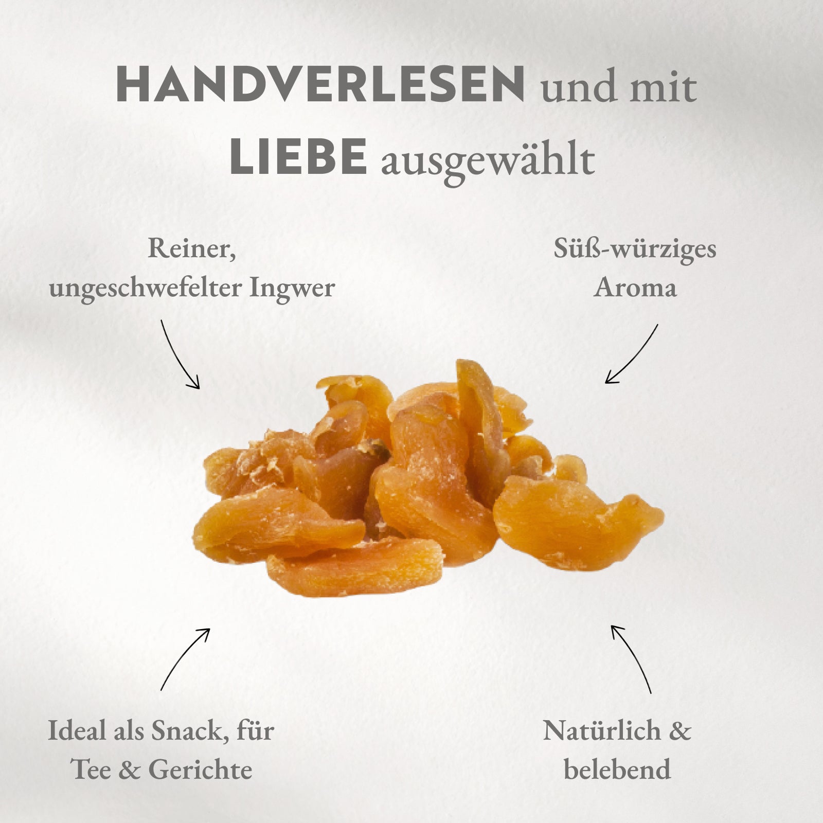 Getrockneter Ingwer