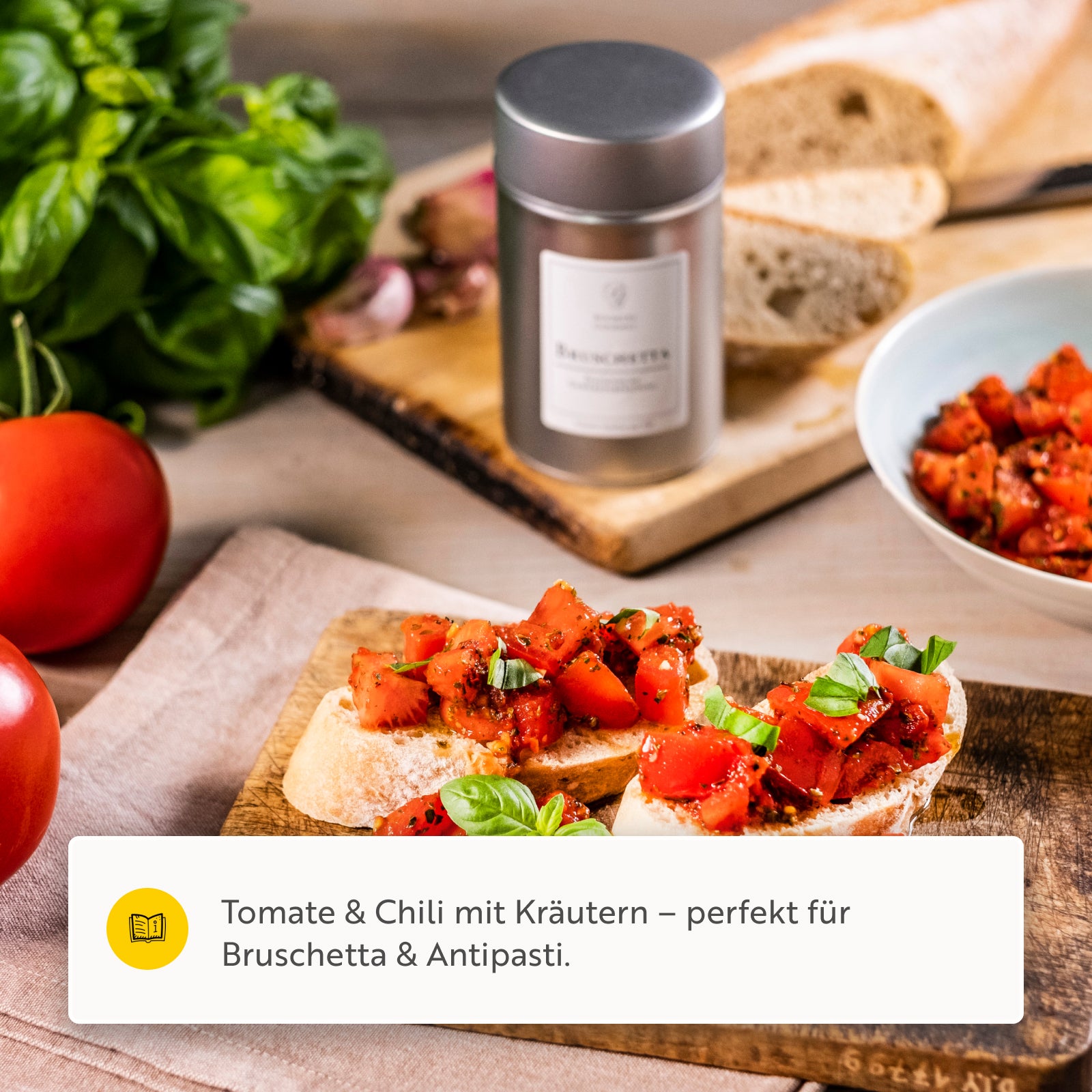 Bruschetta Arrabbiata Gewürzzubereitung