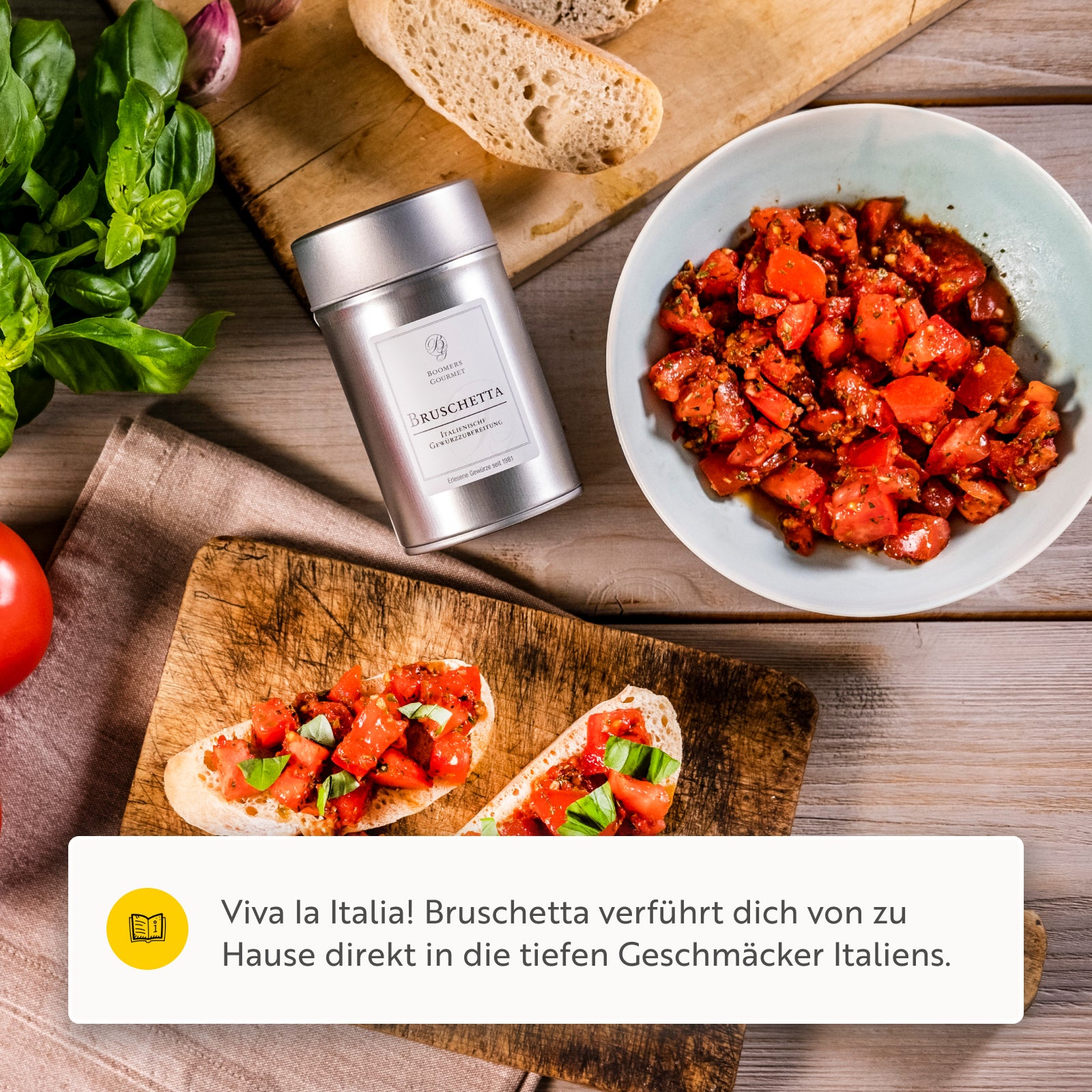Bruschetta Gewürzzubereitung