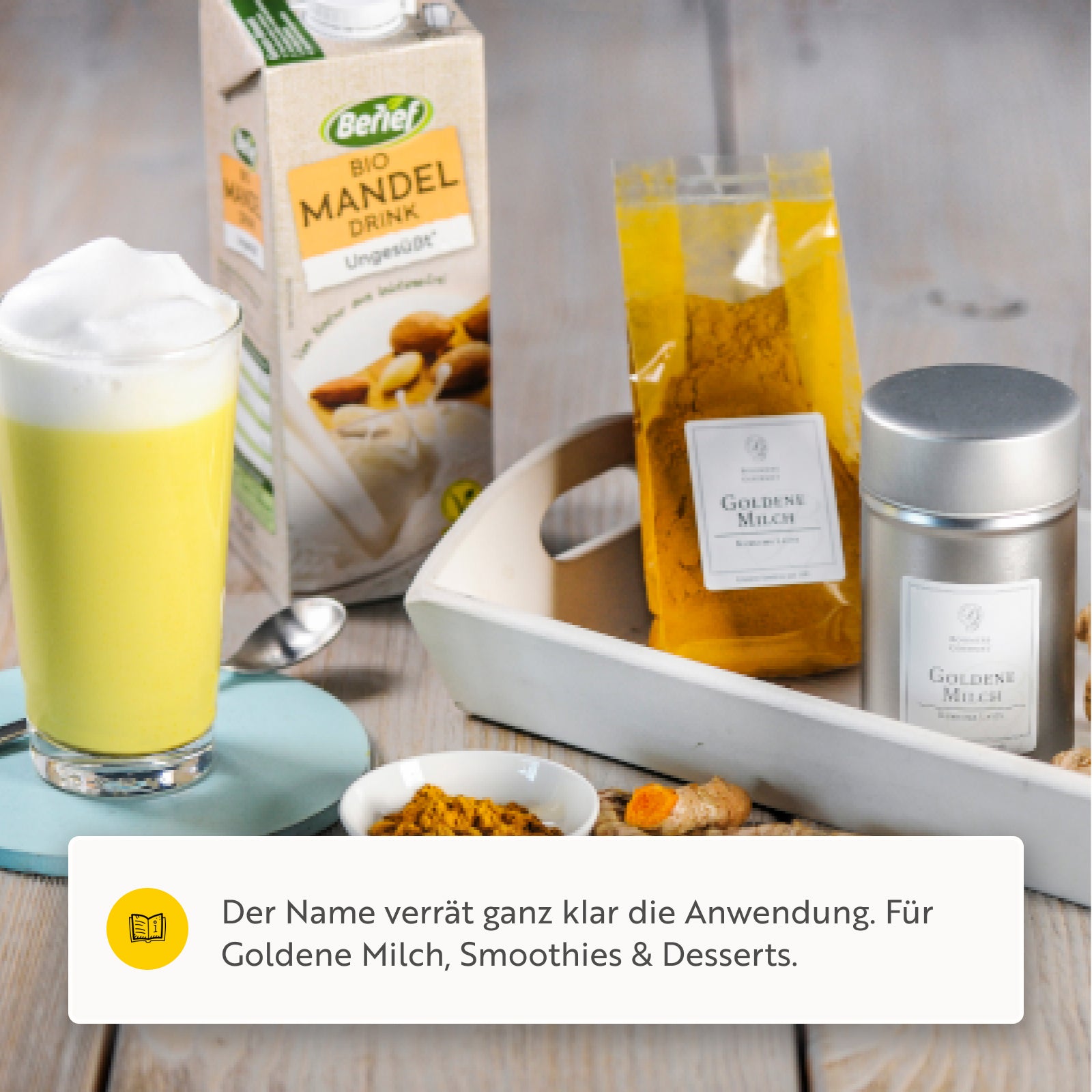 Goldene Milch - Kurkuma Latte BIO