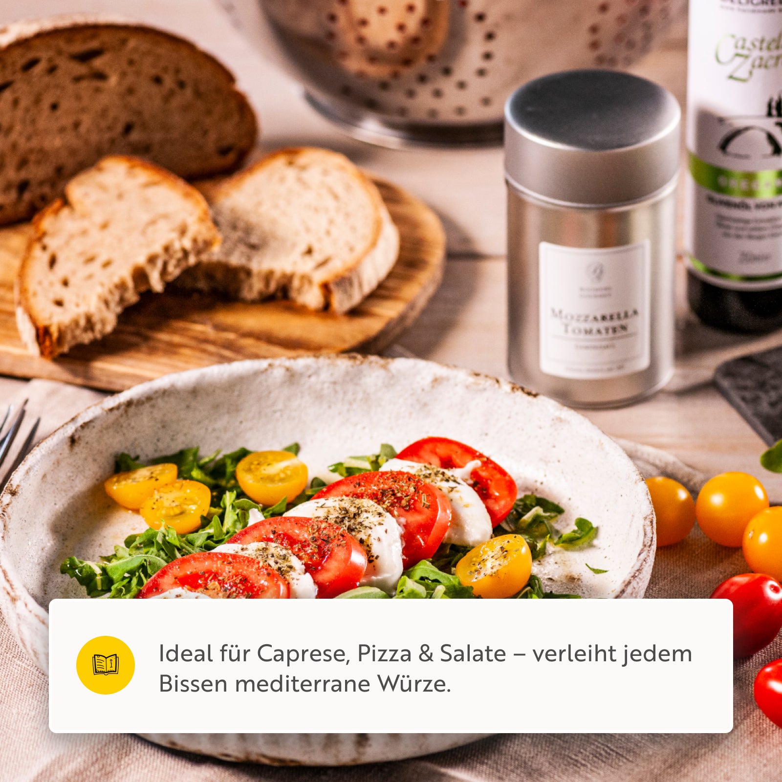 Mozzarella-Tomaten Gewürzsalz