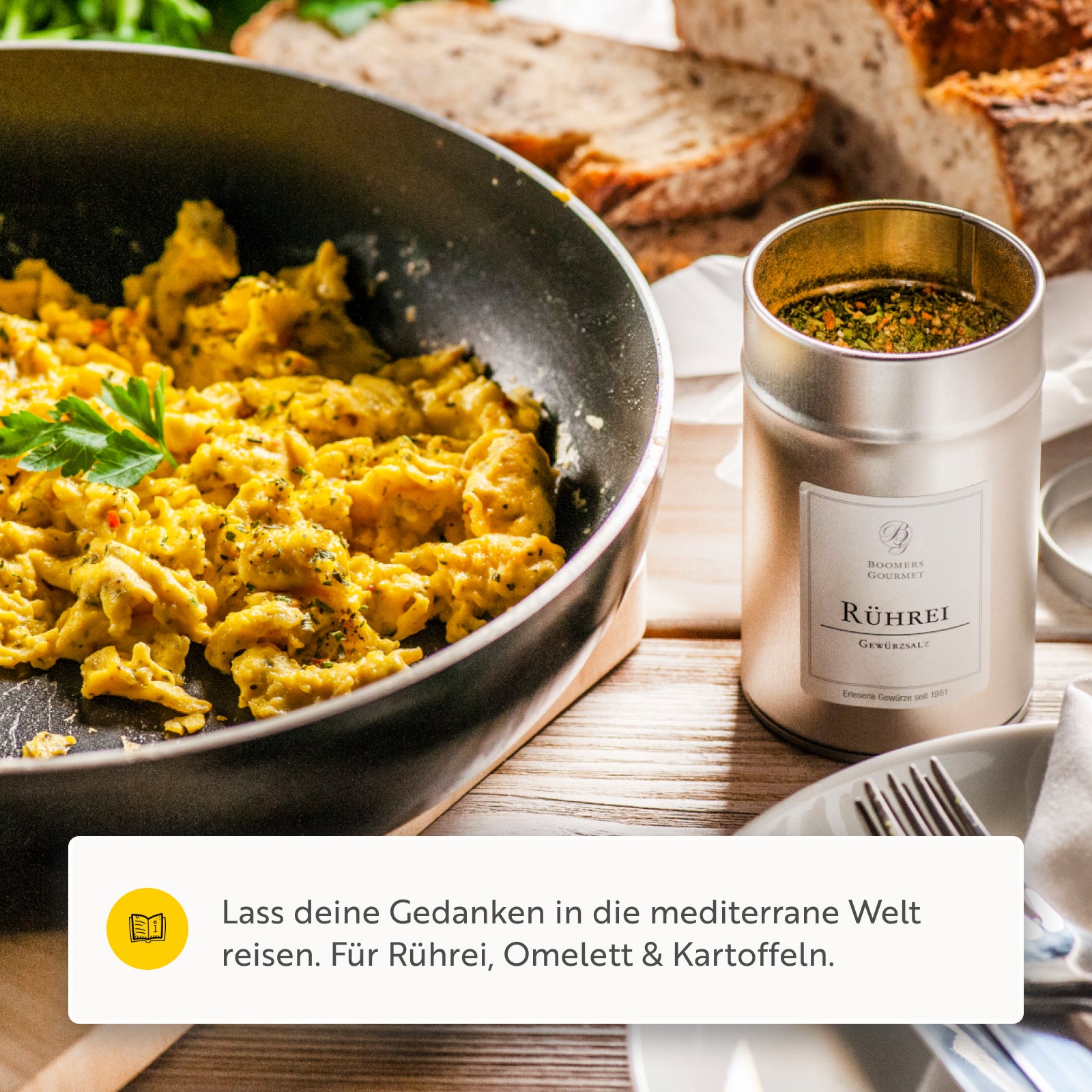 Rührei Gewürz, mediterran