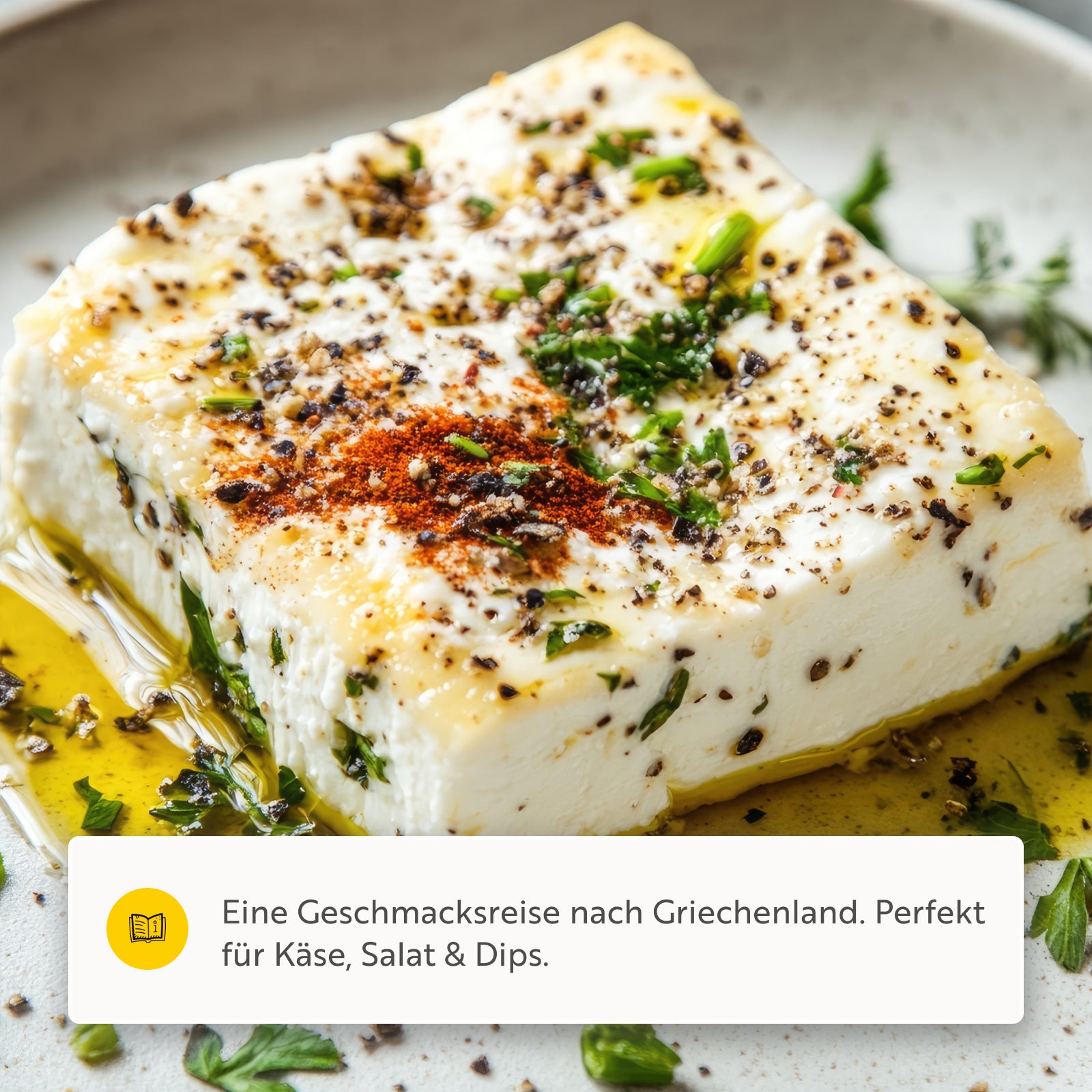 Schafskäse, Gewürzmischung grob