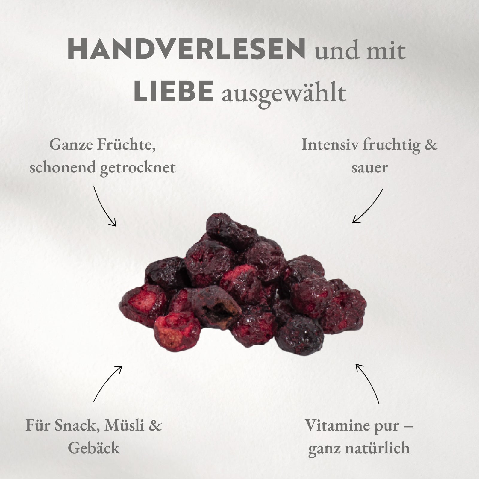 Sauerkirschen gefriergetrocknet