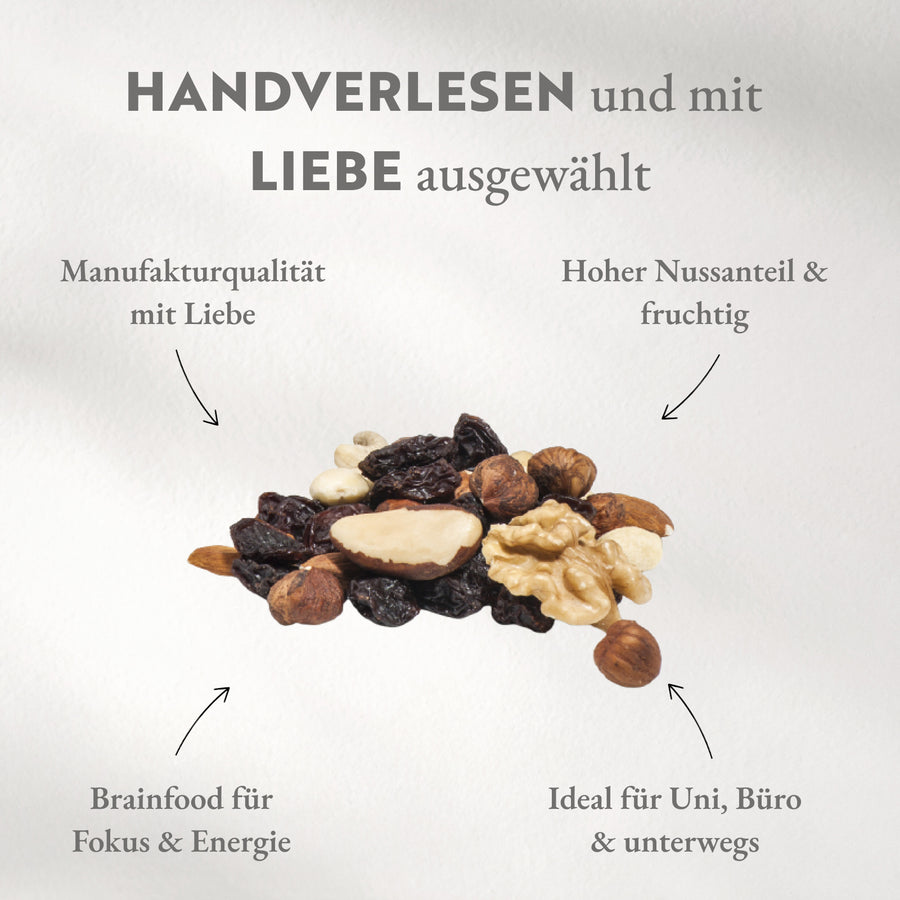 Studentenfutter, mit extra hohem Nussanteil