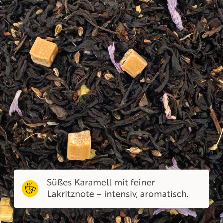 Lakritz-Karamell Schwarzer Tee
