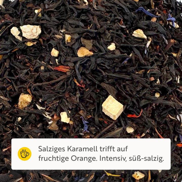 Salzkaramell-Orange Schwarzer Tee