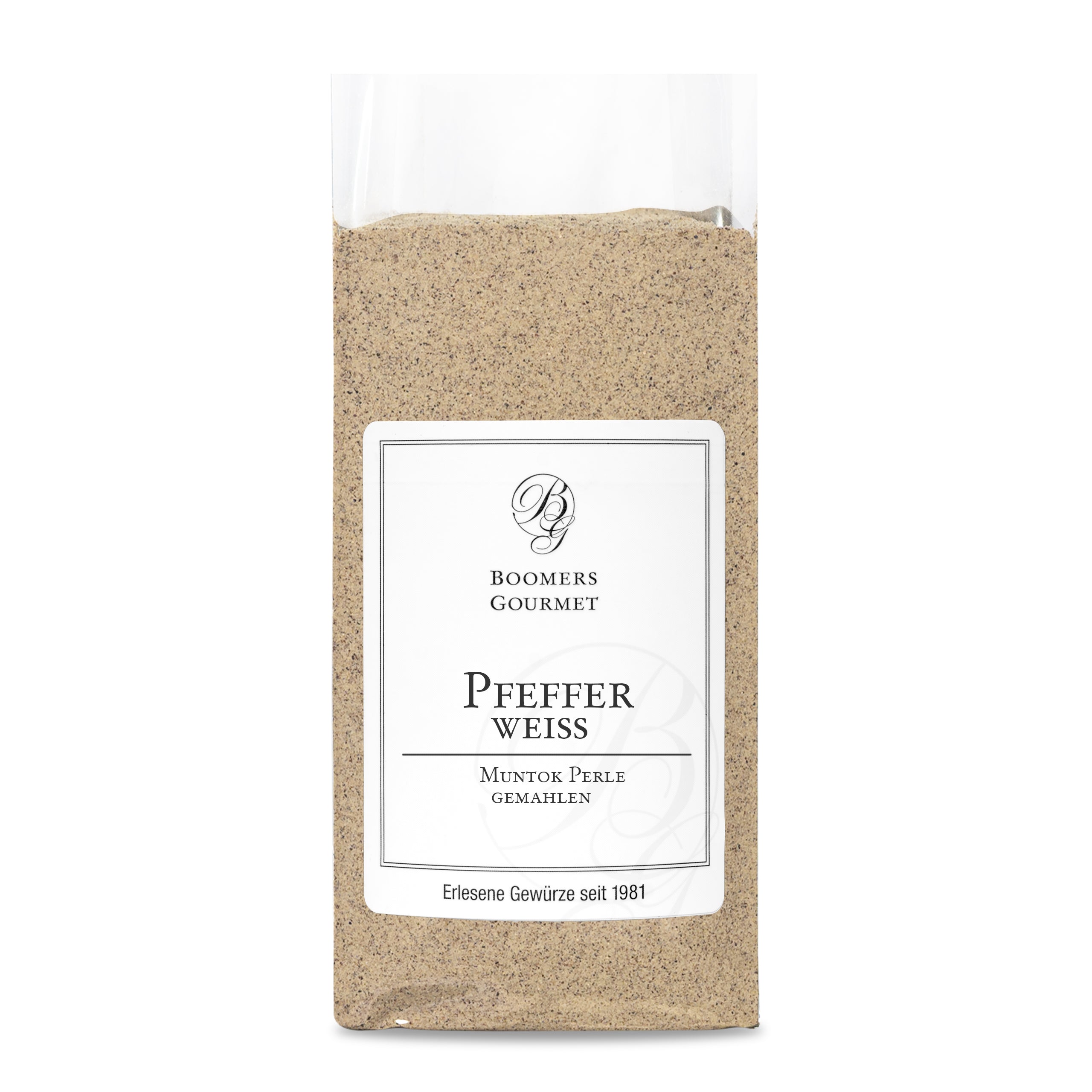 Pfeffer weiß, gemahlen, Muntok Perle
