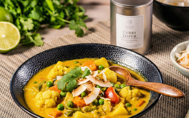Cremiges Curry Jaipur mit Kokos & Gemüse