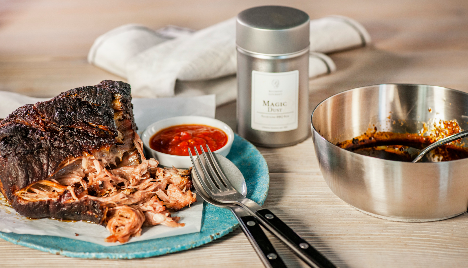 Pulled Pork mit BBQ Allrounder