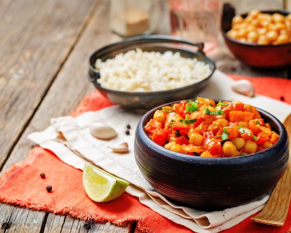 Kichererbsen Curry mit geräuchertem Paprika