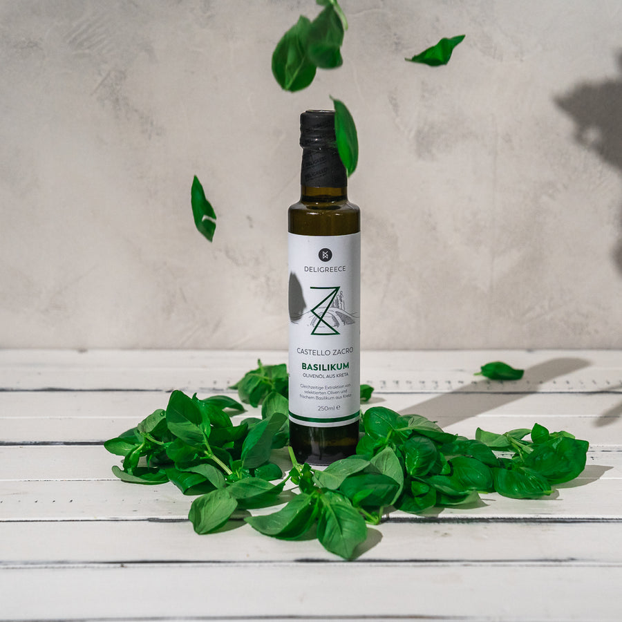 exquisites Basilikum Olivenöl