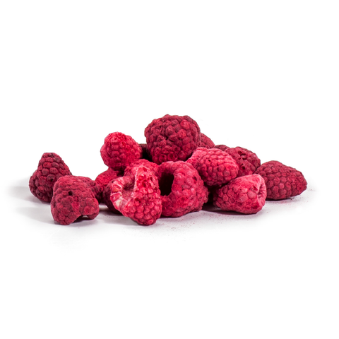 Gefriergetrocknete Himbeeren