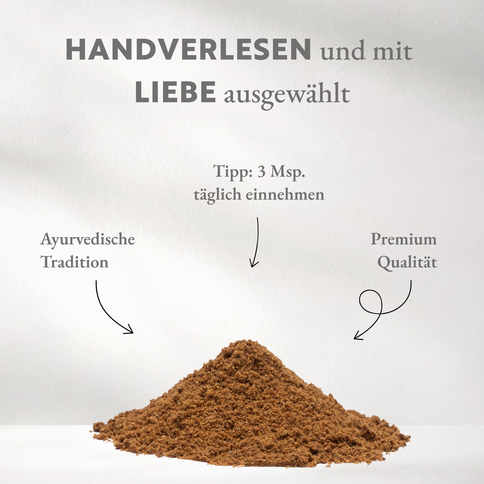 Gewürzmischung aus Koriander, Kreuzkümmel, Muskat