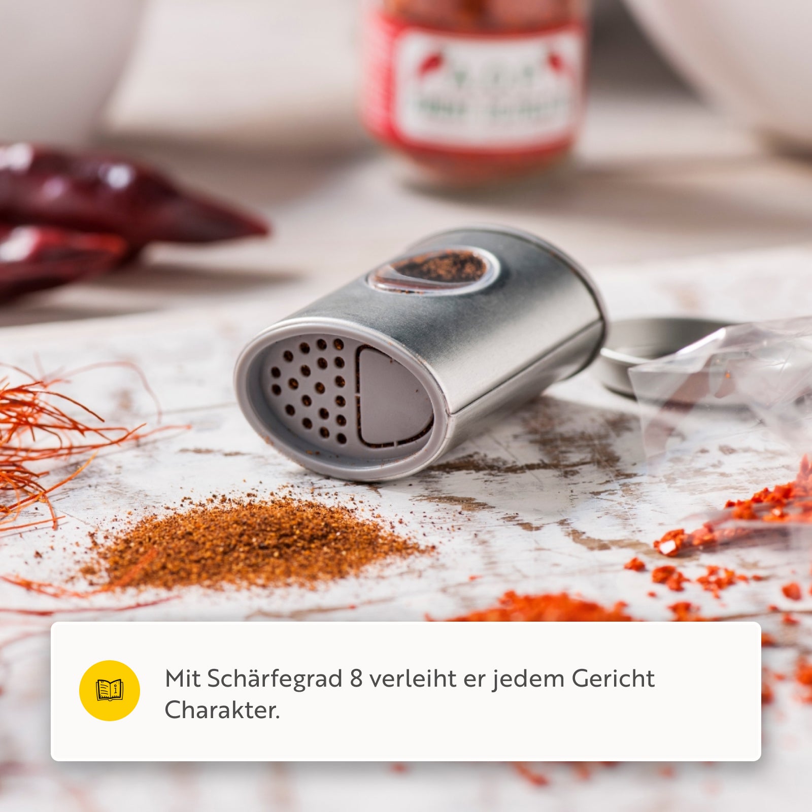 Cayenne-Pfeffer, Schärfegrad 8