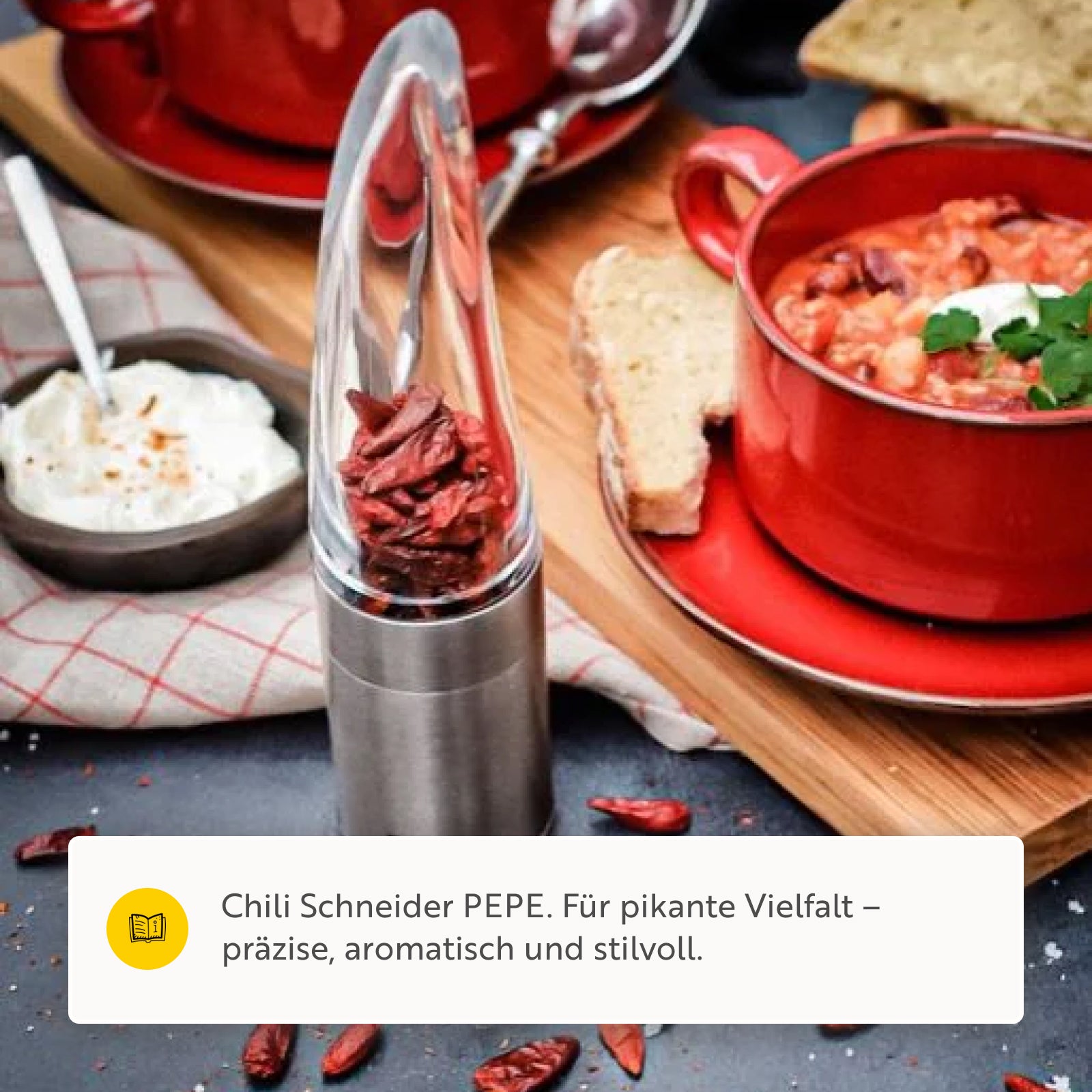 Chili- und Gewürzschneider PEPE