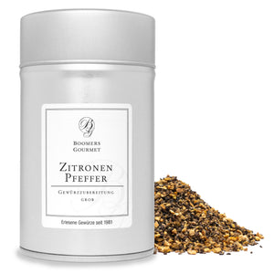 Zitronenpfeffer, grob Gewürzzubereitung